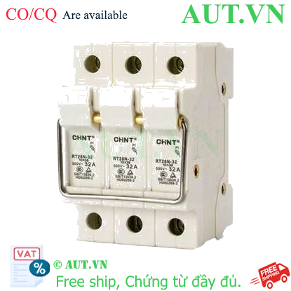 Ảnh của Đế cầu chì dạng hình trụ CHINT BASE RT28N-32 3P 