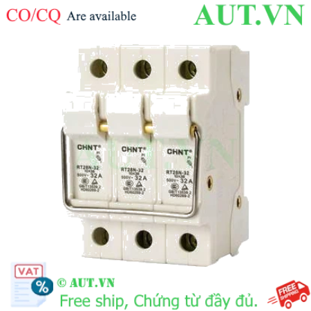 Ảnh của Đế cầu chì dạng hình trụ CHINT BASE RT28N-32 3P 
