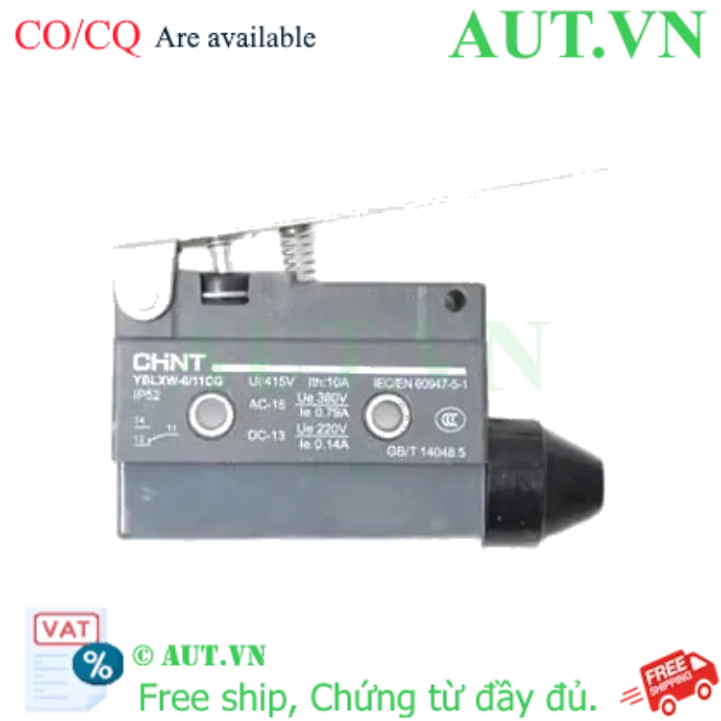 Ảnh của Công tắc hành trình loại rất nhỏ (microswitch) CHINT YBLXW-6/11CG 