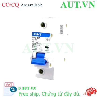 Ảnh của Áp tô mát cài loại nhỏ CHINT NXB-125 1P D100 