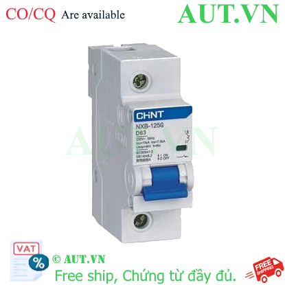 Ảnh của Áp tô mát cài CHINT NXB-125G 1P D63A 