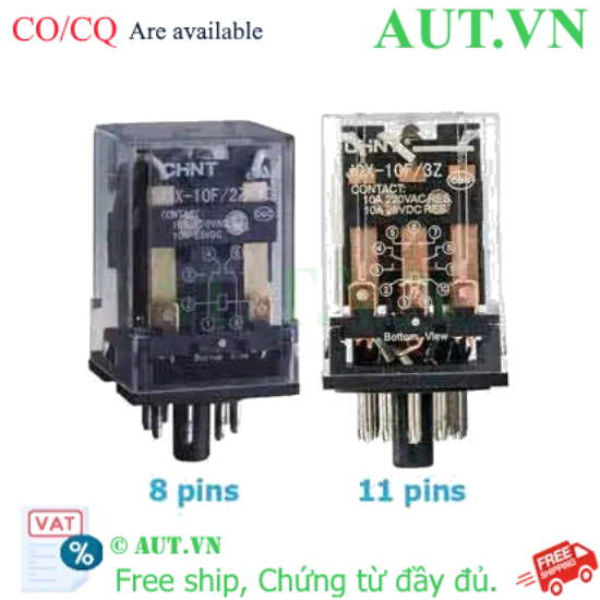 Ảnh của Rơ le trung gian CHINT JQX-10F/3Z DC18V 