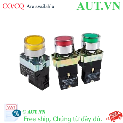 Ảnh của Nút nhấn có đèn CHINT NP2-BW3365 230V LED 