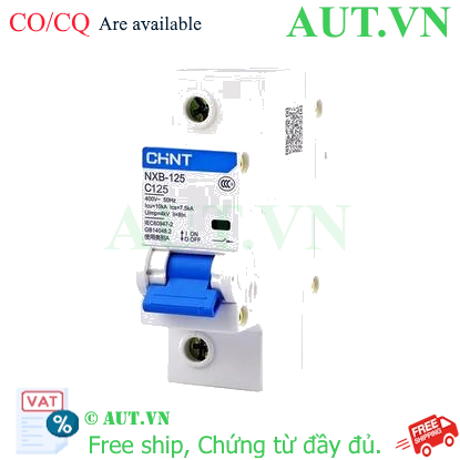 Ảnh của Áp tô mát cài loại nhỏ CHINT NXB-125 1P C125 