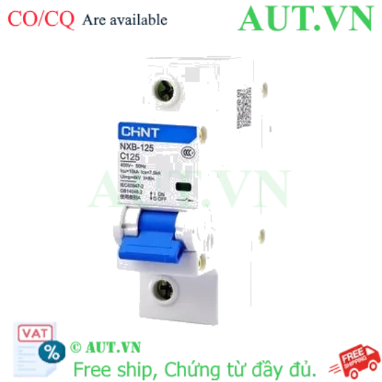 Ảnh của Áp tô mát cài loại nhỏ CHINT NXB-125 1P C125 