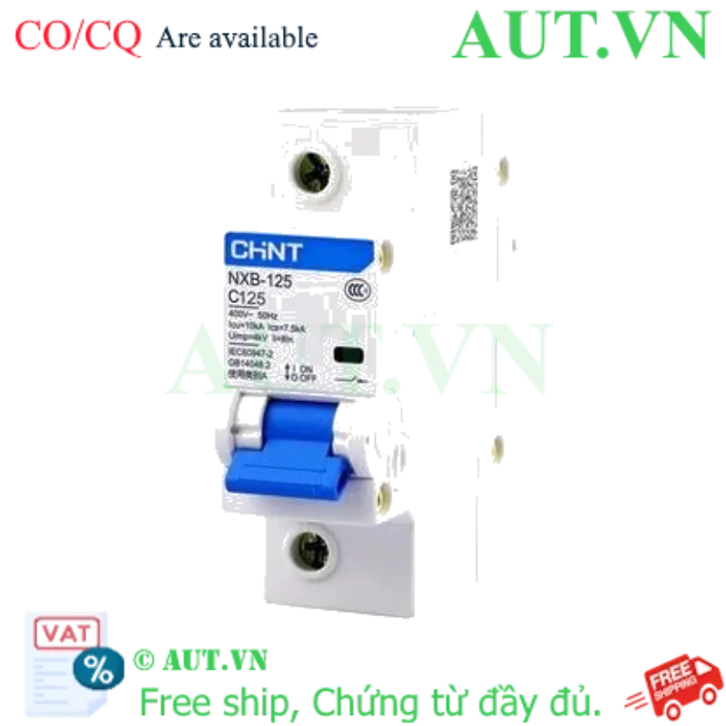 Ảnh của Áp tô mát cài loại nhỏ CHINT NXB-125 1P C125 