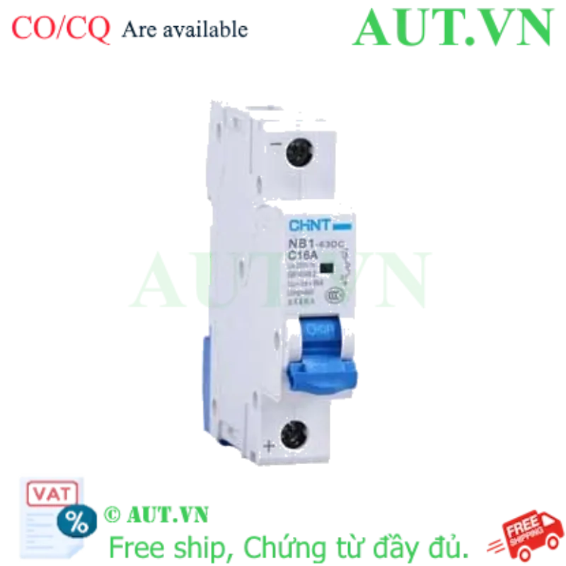 Ảnh của CB tép CHINT NB1-63DC 1P C16A DC250V 6kA 