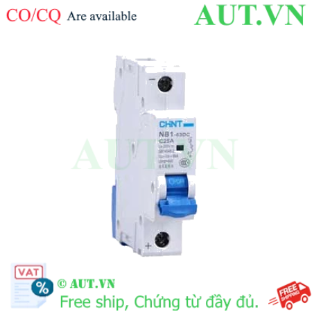 Ảnh của CB tép CHINT NB1-63DC 1P C25A DC250V 6kA 