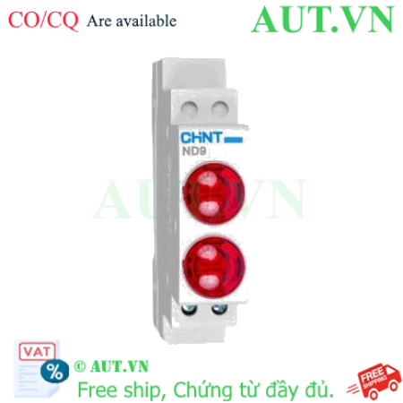 Ảnh của Đèn báo CHINT ND9-2/RR 230V LED Đỏ - Thanh ray 18mm, Siêu bền