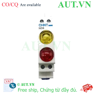 Ảnh của Đèn Báo Thanh Ray CHINT ND9-2/RY 230V - LED Đỏ Vàng, Module 18mm, Siêu Tiết Kiệm Diện Tích