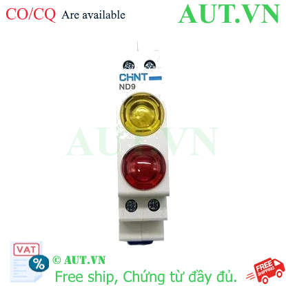 Ảnh của Đèn báo gắn thanh ray dạng module CHINT ND9-2/RY 230V 