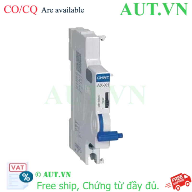 Ảnh của Tiếp Điểm Phụ CHINT AX-X1 cho MCB NXB-40/63 - SPDT (1NO+1NC), Siêu Gọn, Chính Hãng AUT VN