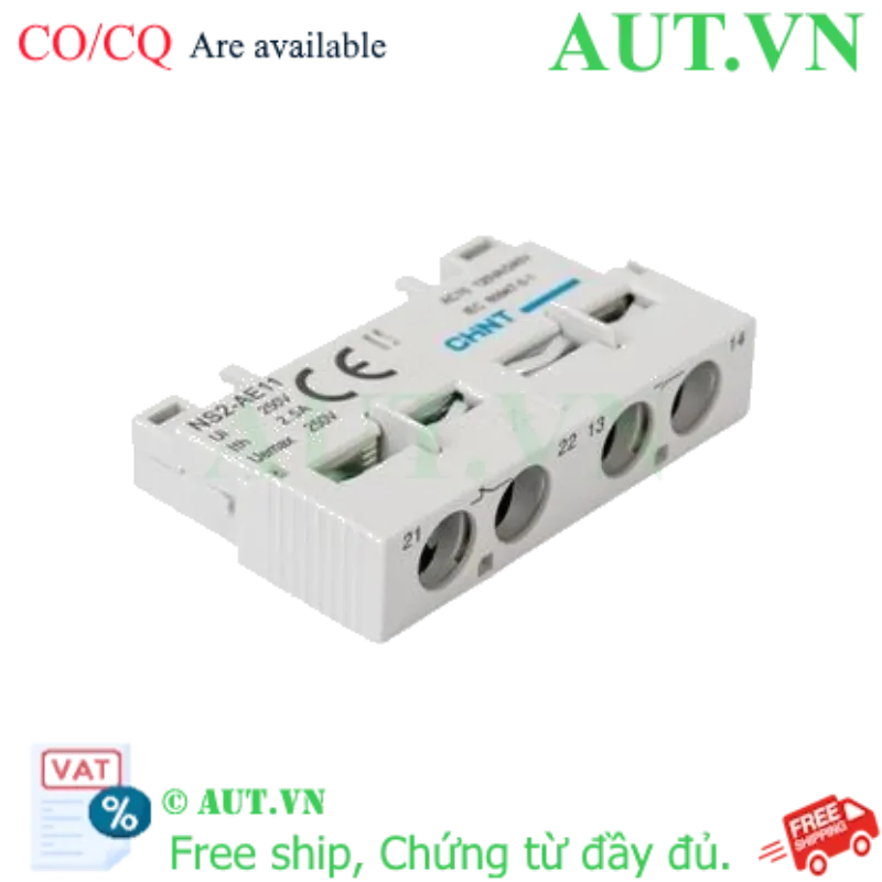 Ảnh của Tiếp điểm phụ CHINT NS2-AE11 (1NO+1NC) cho Contactor dòng NS2