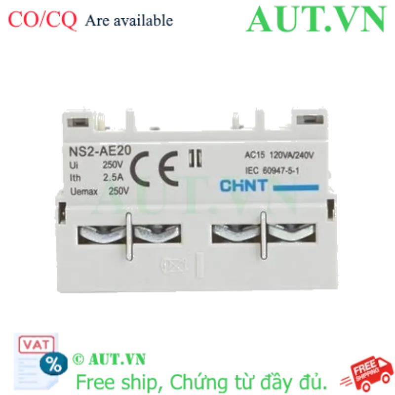 Ảnh của Tiếp điểm phụ (phụ kiện dòng NS2) CHINT NS2-AE20 