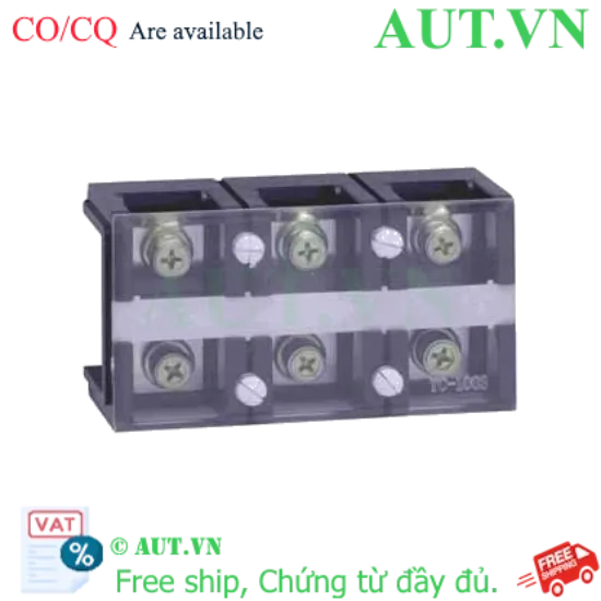 Ảnh của Cầu đấu Domino CHINT TC-1003 3P 100A 600V - Chính hãng AUT VN