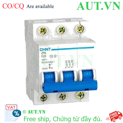 Ảnh của Cầu dao tự động CHINT eB 3P C25 4.5kA 