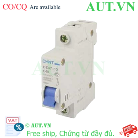 Ảnh của Aptomat MCB DZ47-60 C40-1P-6kA Chint