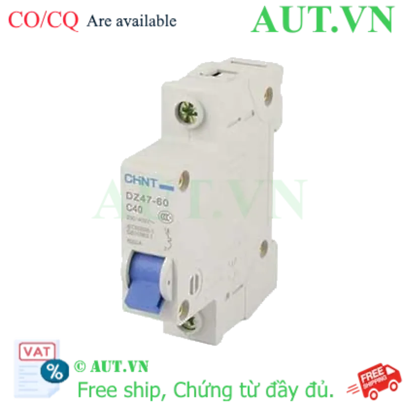Ảnh của Aptomat MCB DZ47-60 C40-1P-6kA Chint