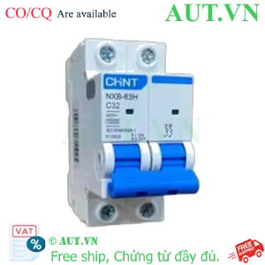 Ảnh của NXB-63H 2P C32 10kA Áp tô mát cài cỡ nhỏ CHINT - Mới 100%