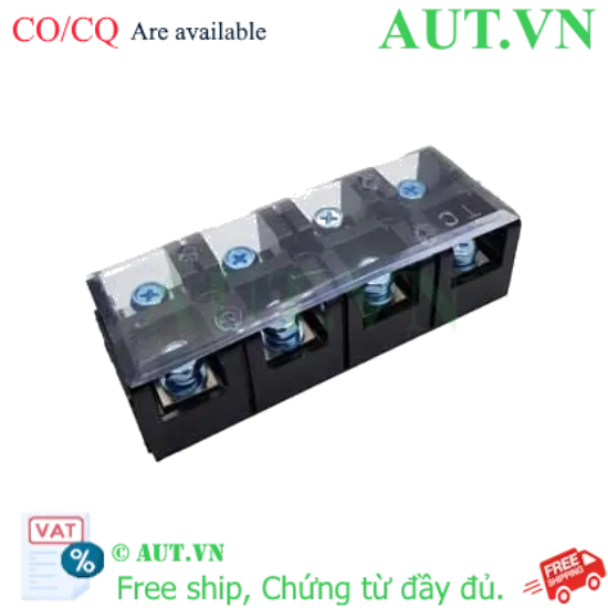 Ảnh của Cầu Đấu Dây CHINT TC-604 60A 4 Cực - Chuẩn DIN 35mm, Vít M6 Siêu Chặt, Chính Hãng AUT VN