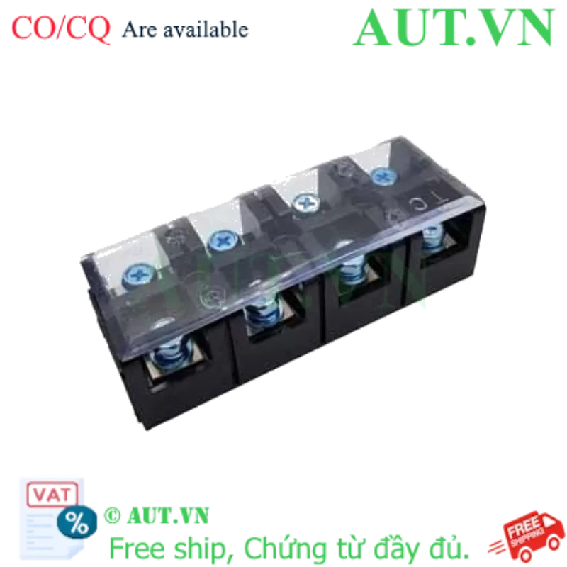 Ảnh của Cầu Đấu Dây CHINT TC-604 60A 4 Cực - Vít M6 Siêu Chặt, Chuẩn DIN Rail - AUT VN