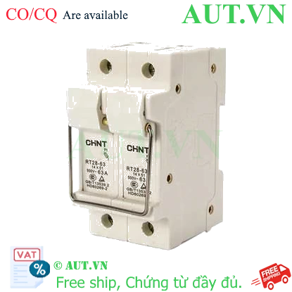 Ảnh của Đế cầu chì dạng hình trụ CHINT BASE RT28-63 2P 