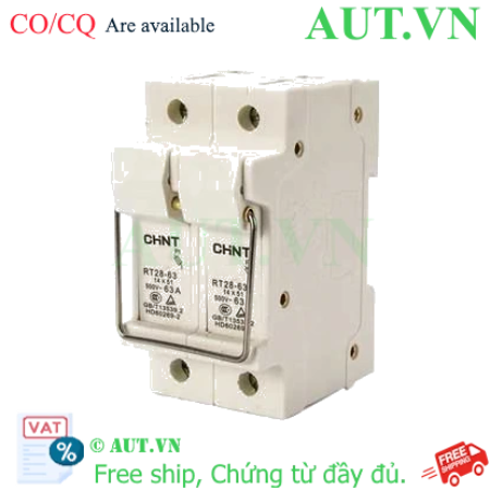 Ảnh của Đế cầu chì dạng hình trụ CHINT BASE RT28-63 2P 