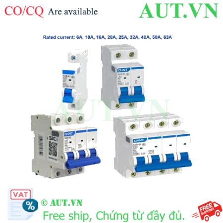 Ảnh của Áp tô mát cài cỡ nhỏ CHINT NXB-63 2P C1 6kA 
