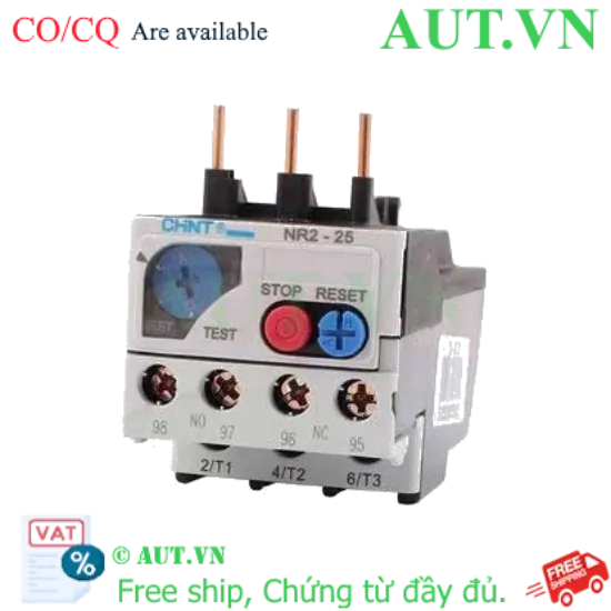 Ảnh của Rơ le nhiệt CHINT NR2-25 9-13A 