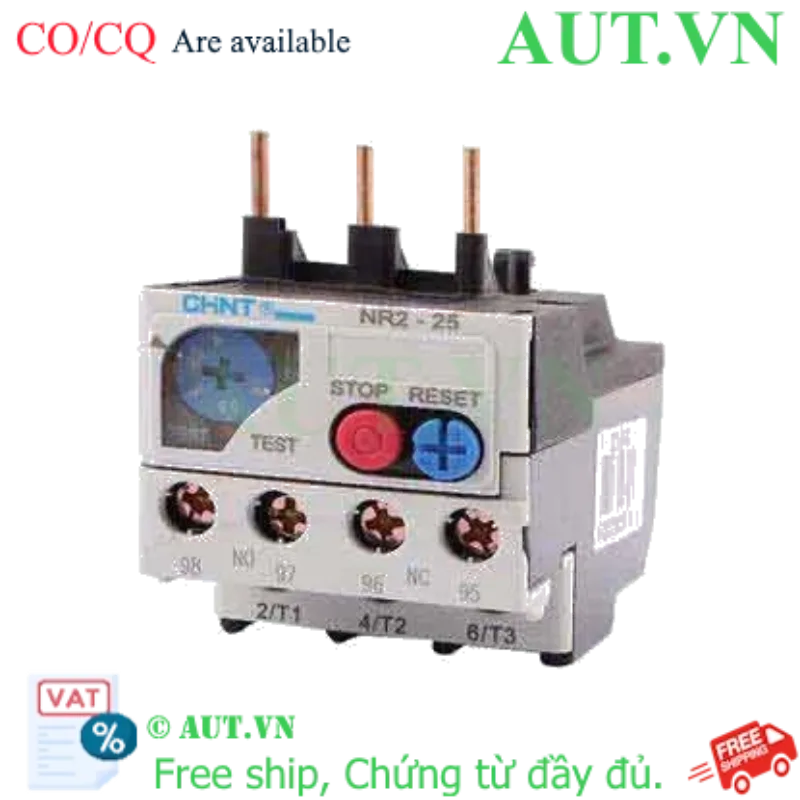 Ảnh của Rơ le nhiệt CHINT NR2-25 2.5-4A 