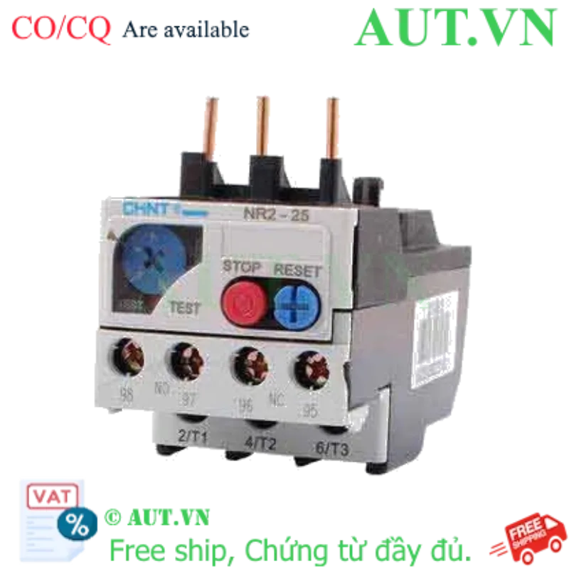 Ảnh của Rơ le nhiệt CHINT NR2-25 4-6A 