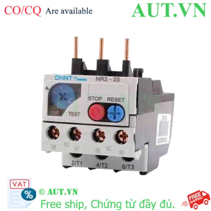 Ảnh của Rơ le nhiệt CHINT NR2-25 1-1.6A 
