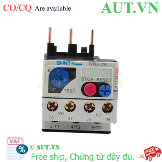 Ảnh của Rơ le nhiệt CHINT NR2-25 7-10A 