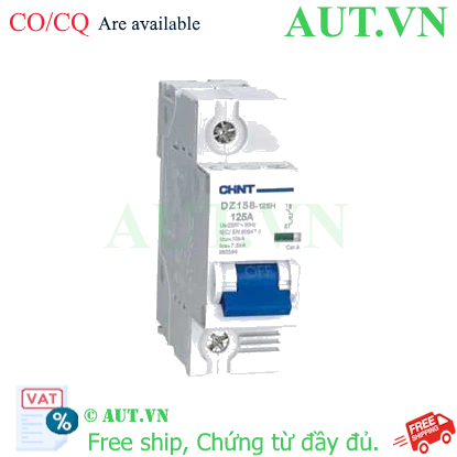Ảnh của Aptomat cài (MCB) CHINT DZ158-125H 1P 125A 10kA 