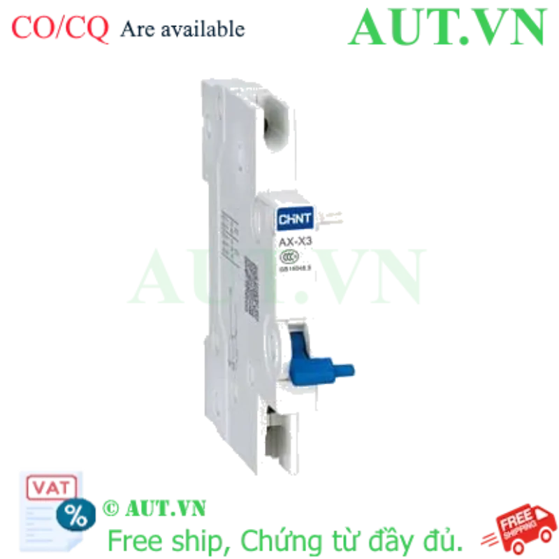 Ảnh của Khối Tiếp Điểm Phụ CHINT AX-X3 cho MCCB NXB-125/125G | SPDT (1NO+1NC), Giám Sát Thông Minh, Chính Hãng AUT VN