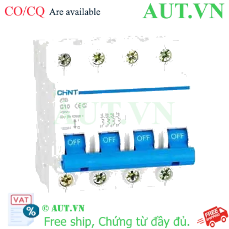 Ảnh của Cầu dao tự động CHINT eB 4P C10 4.5kA 