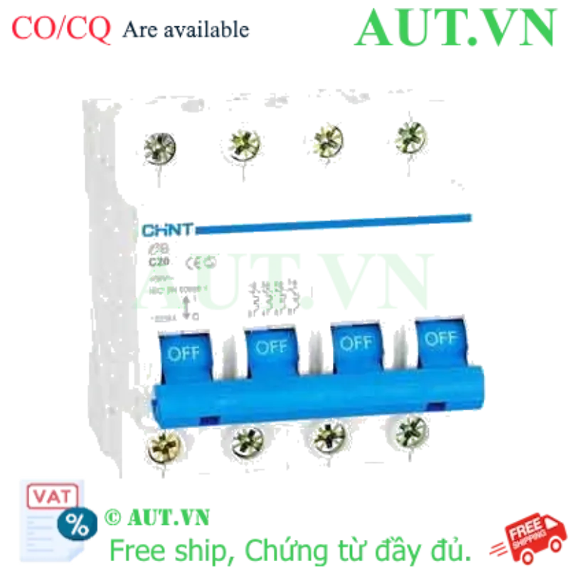 Ảnh của Cầu dao tự động CHINT eB 4P C20 4.5kA 