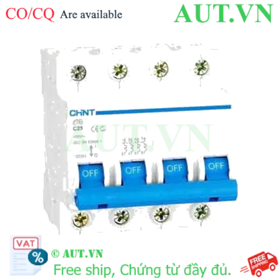 Ảnh của Cầu dao tự động CHINT eB 4P C25 4.5kA 