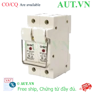 Ảnh của Đế Cầu Chì Chint RT28-63X 1P 63A - Có Đèn LED, Lắp Ray DIN 35mm