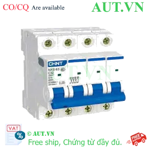 Ảnh của Áp tô mát cài cỡ nhỏ CHINT NXB-63 4P C32 6kA 