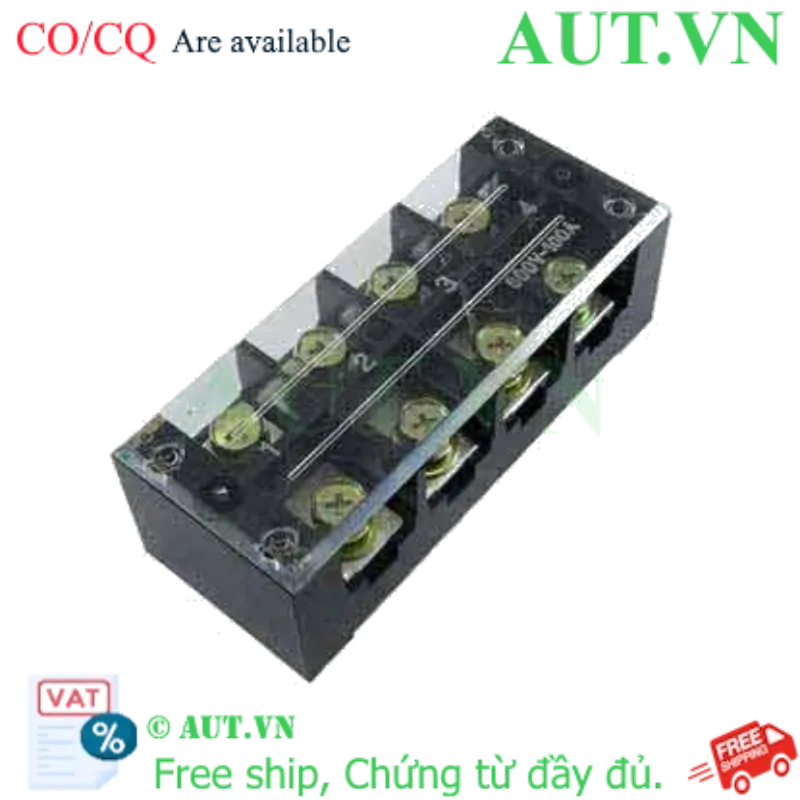 Ảnh của Cầu đấu dạng khối CHINT TB-10004 | 4 Cực, 100A, 600V Chính Hãng - AUT VN