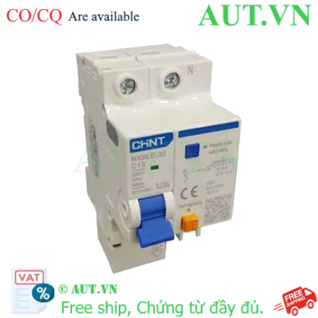 Ảnh của Át chống dòng rò CHINT NXBLE-32 1P+N C16 30mA 6kA 
