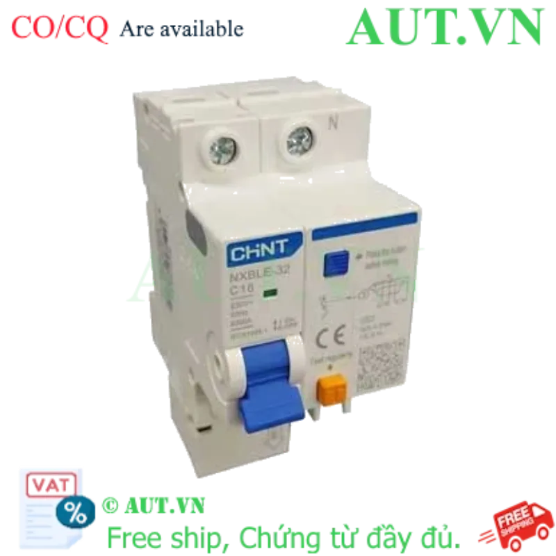 Ảnh của Át chống dòng rò CHINT NXBLE-32 1P+N C16 30mA 6kA 