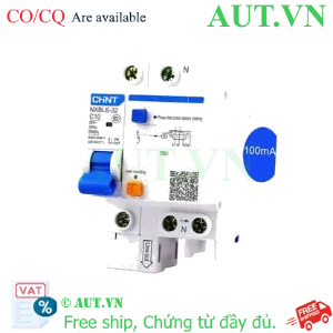 Ảnh của Át chống dòng rò CHINT NXBLE-32 1P+N C10 100mA 6kA 