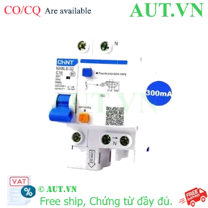 Ảnh của Át chống dòng rò CHINT NXBLE-32 1P+N C16 300mA 6kA 