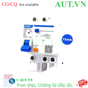 Ảnh của Át chống dòng rò CHINT NXBLE-32 1P+N C16 75mA 6kA 