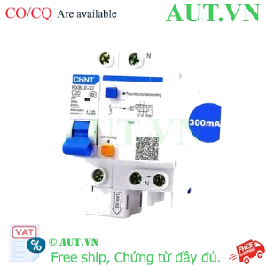 Ảnh của Át chống dòng rò CHINT NXBLE-32 1P+N C20 300mA 6kA 