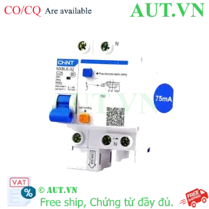 Ảnh của Át chống dòng rò CHINT NXBLE-32 1P+N C25 75mA 6kA 