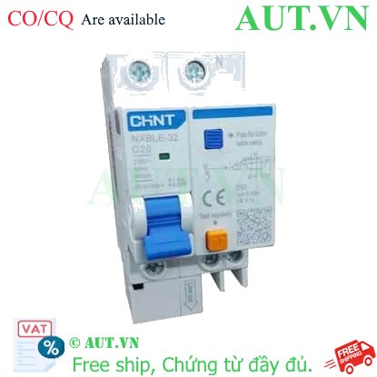 Ảnh của Át chống dòng rò CHINT NXBLE-32 1P+N C20 30mA 6kA 