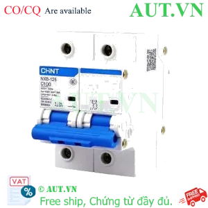 Ảnh của Áp tô mát cài loại nhỏ CHINT NXB-125 2P C100 
